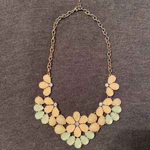 Pastel colored flower necklace
